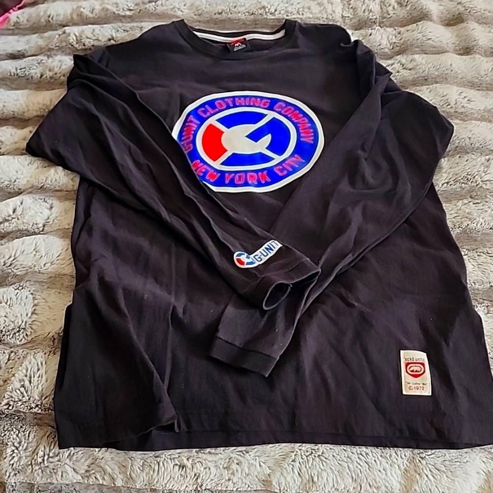 Ecko unltd. Long sleave men's black shirt